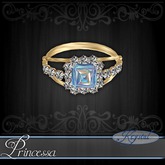 ::: Krystal ::: Princessa - Ring - Gold - Arctic Prism