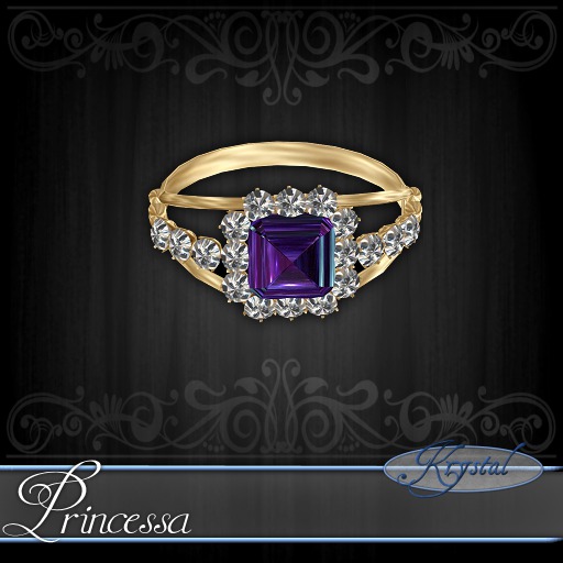::: Krystal ::: Princessa - Ring - Gold - Quasar