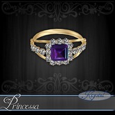 ::: Krystal ::: Princessa - Ring - Gold - Quasar