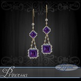 ::: Krystal ::: Princessa - Earrings - Gold - Quasar