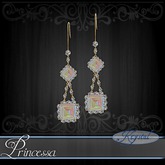::: Krystal ::: Princessa - Earrings - Gold - Sunrise
