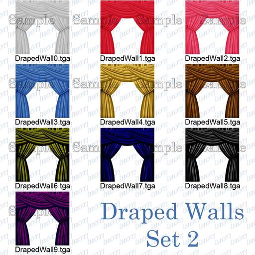 [HOT] Draped Walls Texture Set 2