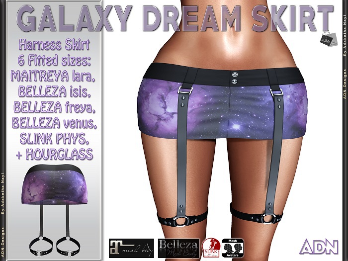 [AdN] DEMO GALAXY DREAM SKIRT (ONLY for SLINK MAITREYA BELLEZA)