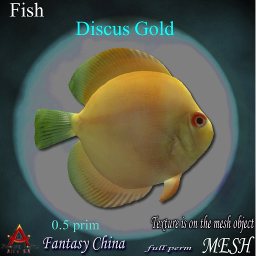 FC - Mesh Discus Gold Fish full perm 