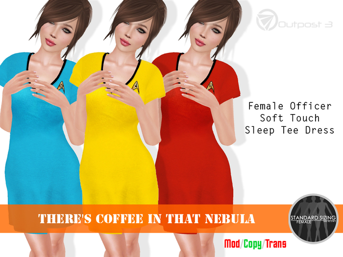 Outpost 3 - Female TOS Sleep Tee Dress