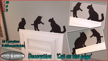 IMMERSIV  -Decoration 'Cat on the edge'- (wear to unpack)