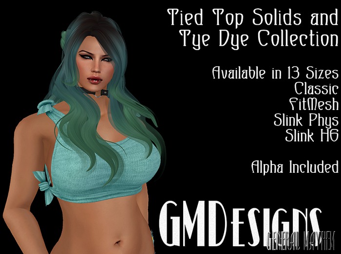 GMDesignsTealSolidTiedTop