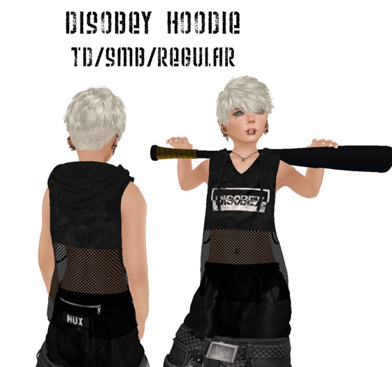 .Nux. DISOBEY Hoodie [TD/SMB/Regular]