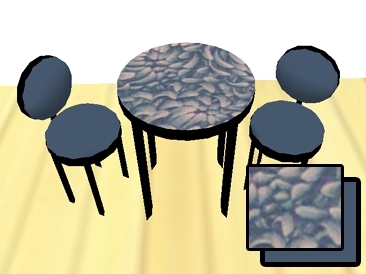 Day tripper table set (blue flower)