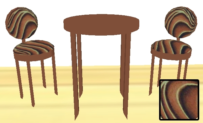 Day Tripper table set (brown swirls)