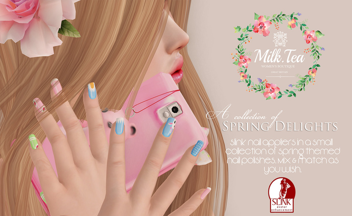 Milk Tea: Delightful Spring - Blue