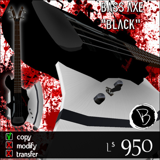 (Beerbaum) Bass Axe - Black (Guitars Basses)
