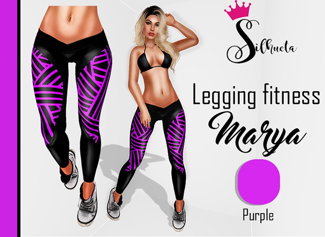 ..:: SILHUETA:.. Legging Fitness MARYA (Purple)