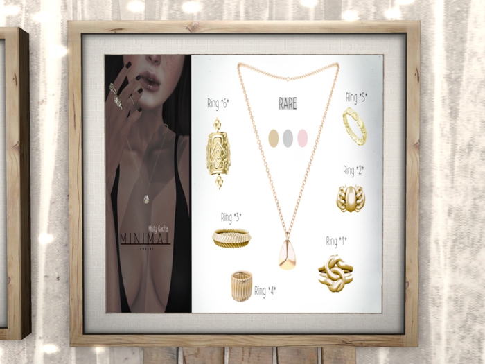 MINIMAL - Misty Necklace *RoseGold* RARE