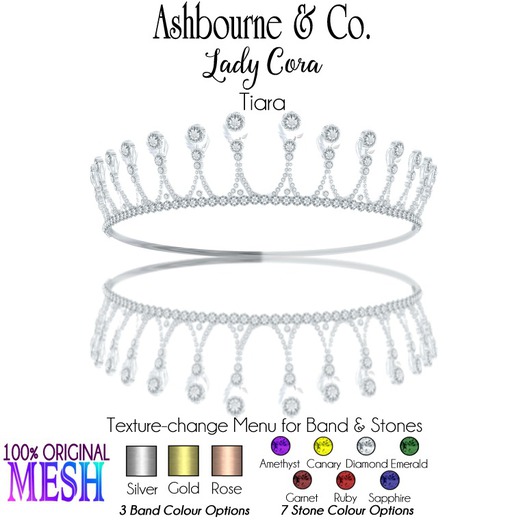 Ashbourne & Co. Lady Cora Tiara (bagged)
