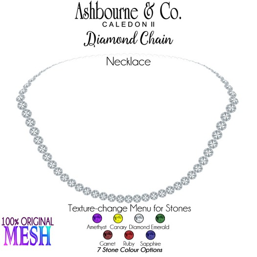 Ashbourne & Co. Diamond Chain Necklace (bagged)