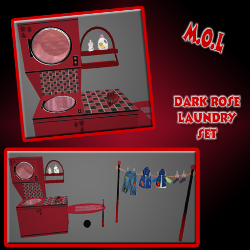 *M.O.L* Dark Rose laundry set ic