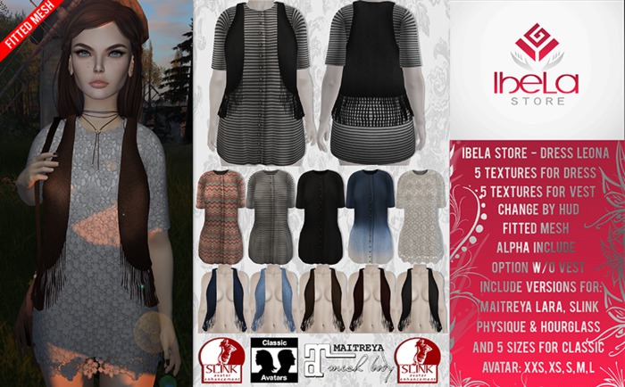 Ibela Store - Dress Leona with HUD (W/O Vest)