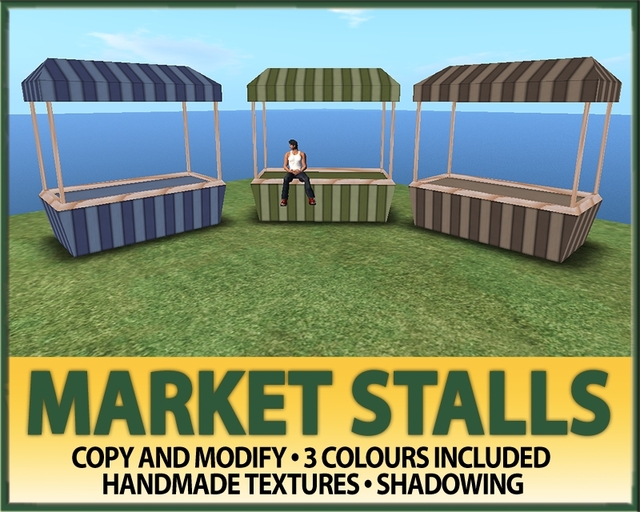 Market Stalls - 3 Colour Pack