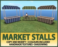 Market Stalls - 3 Colour Pack