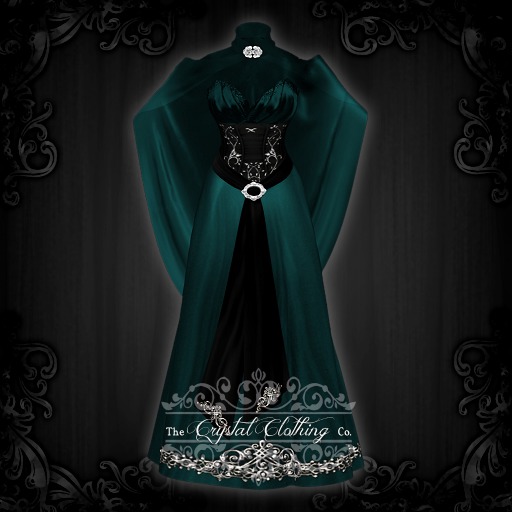 [CC Co.] Jael - Gown - Midnight Evergreen