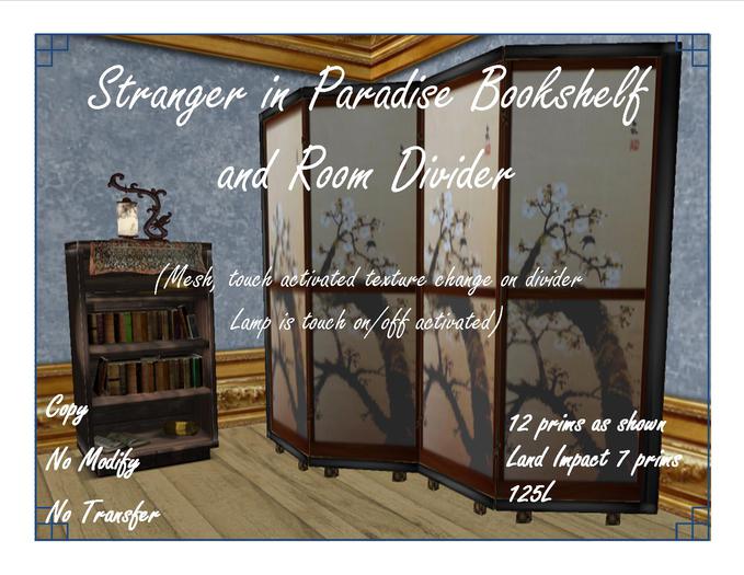 Stranger in Paradise Bookshelf and Room Divider