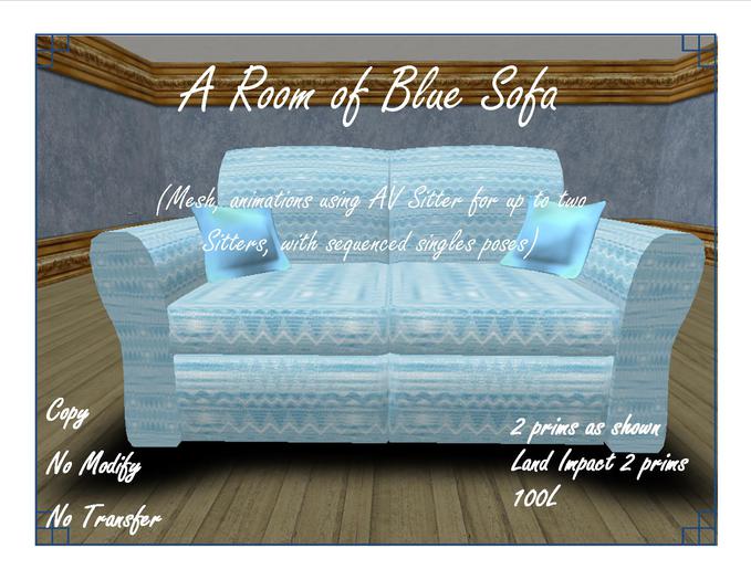 A Room of Blue Sofa