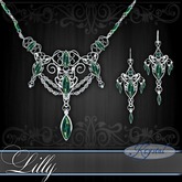 ::: Krystal ::: Lilly - Jewelry Set - Silver - Zenith
