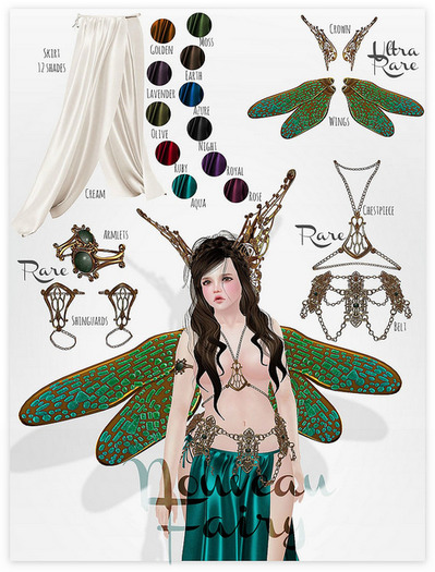 *{Junbug}* Nouveau Fairy Skirt [Moss] - M
