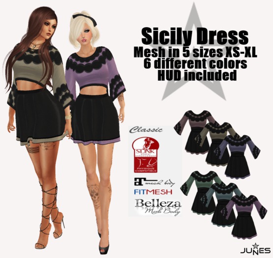 JUNES Sicily Dress with HUD