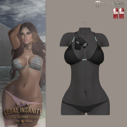 Legal Insanity - Aria bikini black