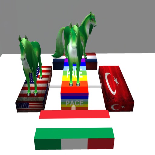 Stand Horses Flag .CB