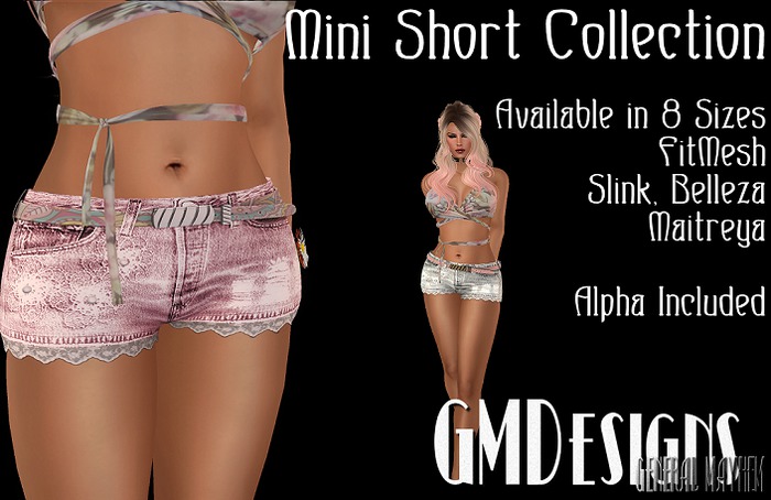 GMDesignsPink&PaisleyMiniShort
