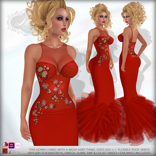 *Lurve* Queen's Rose Formal - Red