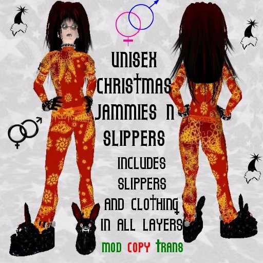 (BL) Red Stars Jammies N Slippers