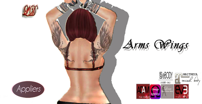 {LD}Tattoo-Arms Wing 2+Appliers
