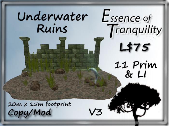 Underwater Ruins, Coral Humming Bird Statue