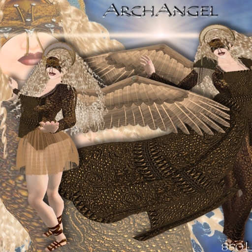 RFyre Arch Angel, Womens, Gold, Renaissance Armor TagFantasy