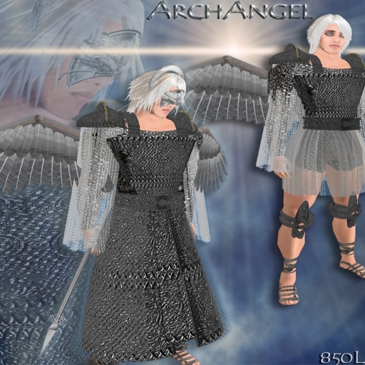 RFyre Arch Angel, Silver, Mens, Renaissance Armor TagFantasy