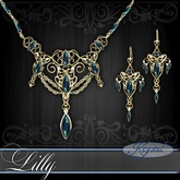 ::: Krystal ::: Lilly - Jewelry Set - Gold - Heavenly