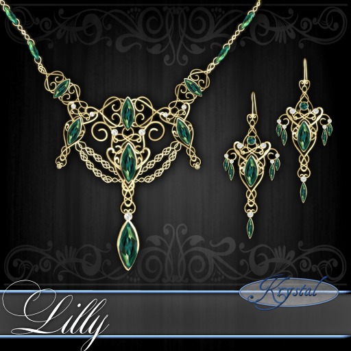 ::: Krystal ::: Lilly - Jewelry Set - Gold - Zenith