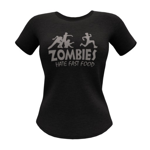 FREEBIE! Zombies Hate Fast Food! Women's T-Shirt