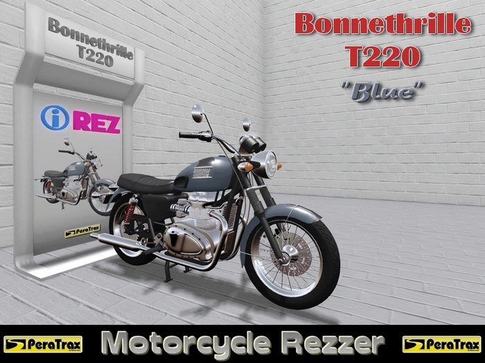 (PeraTrax) Motorcycle Rezzer "Bonnethrille T220" [Blue]
