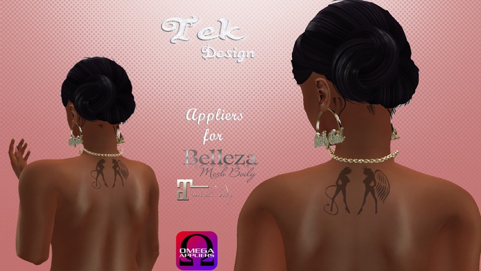 <Tek Design> <Angel and Devil> Tattoo