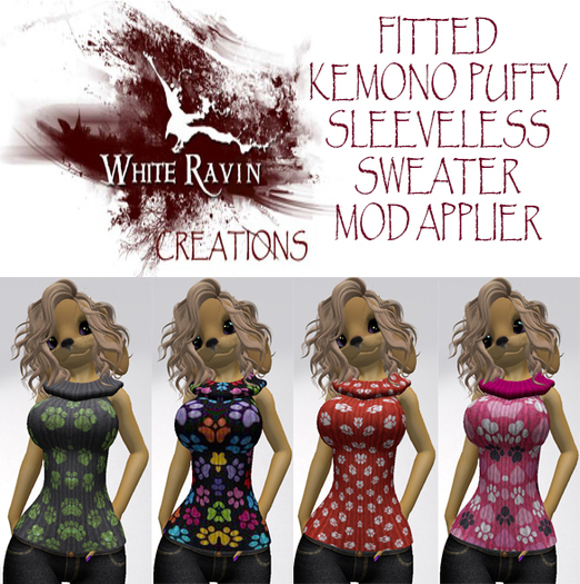 White Ravin Creations - Paws Sweater Mod Applier