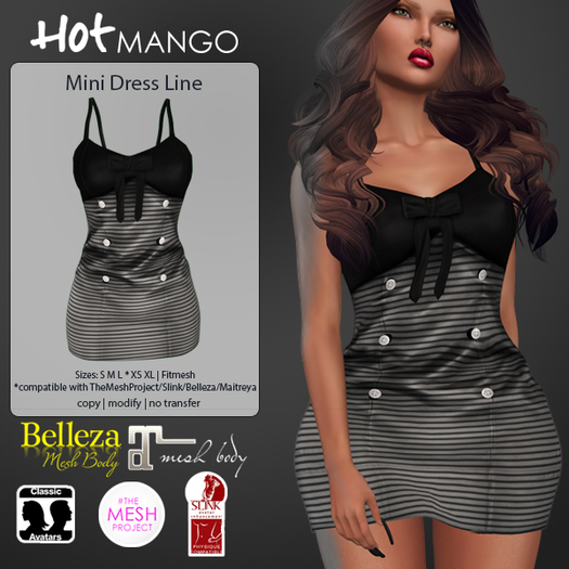 :::HOT MANGO Mini Dress Line