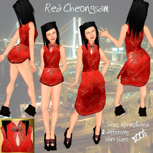 *CTK* Red Cheongsam