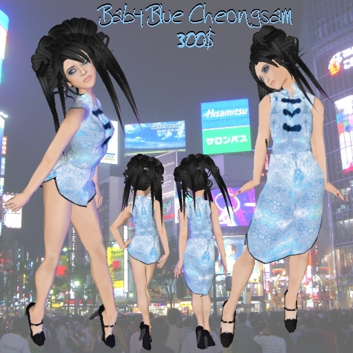 *CTK* Baby Blue Cheongsam