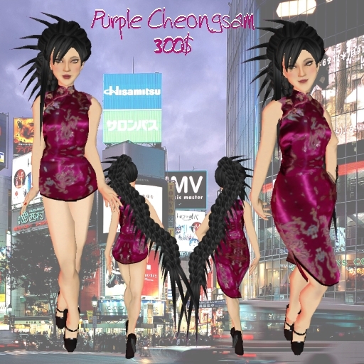 *CTK* Purple Cheongsam