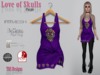 Love of skulls purple